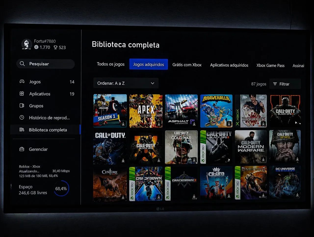 Xbox One S 1TB + 1 Controle + Jogos + Caixa - Completo - Foto 3