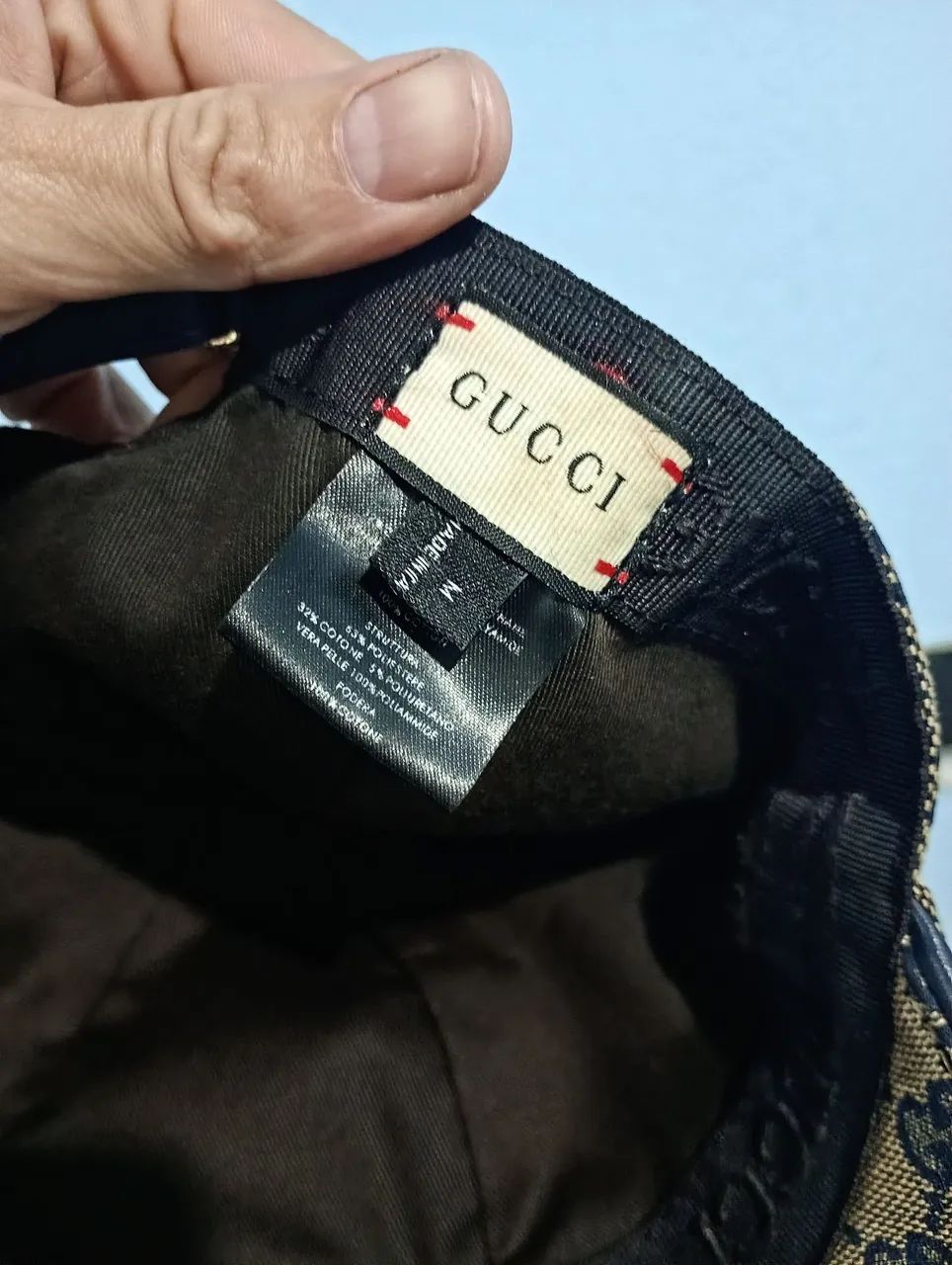 Gucci boné com faixa web g  - Foto 5
