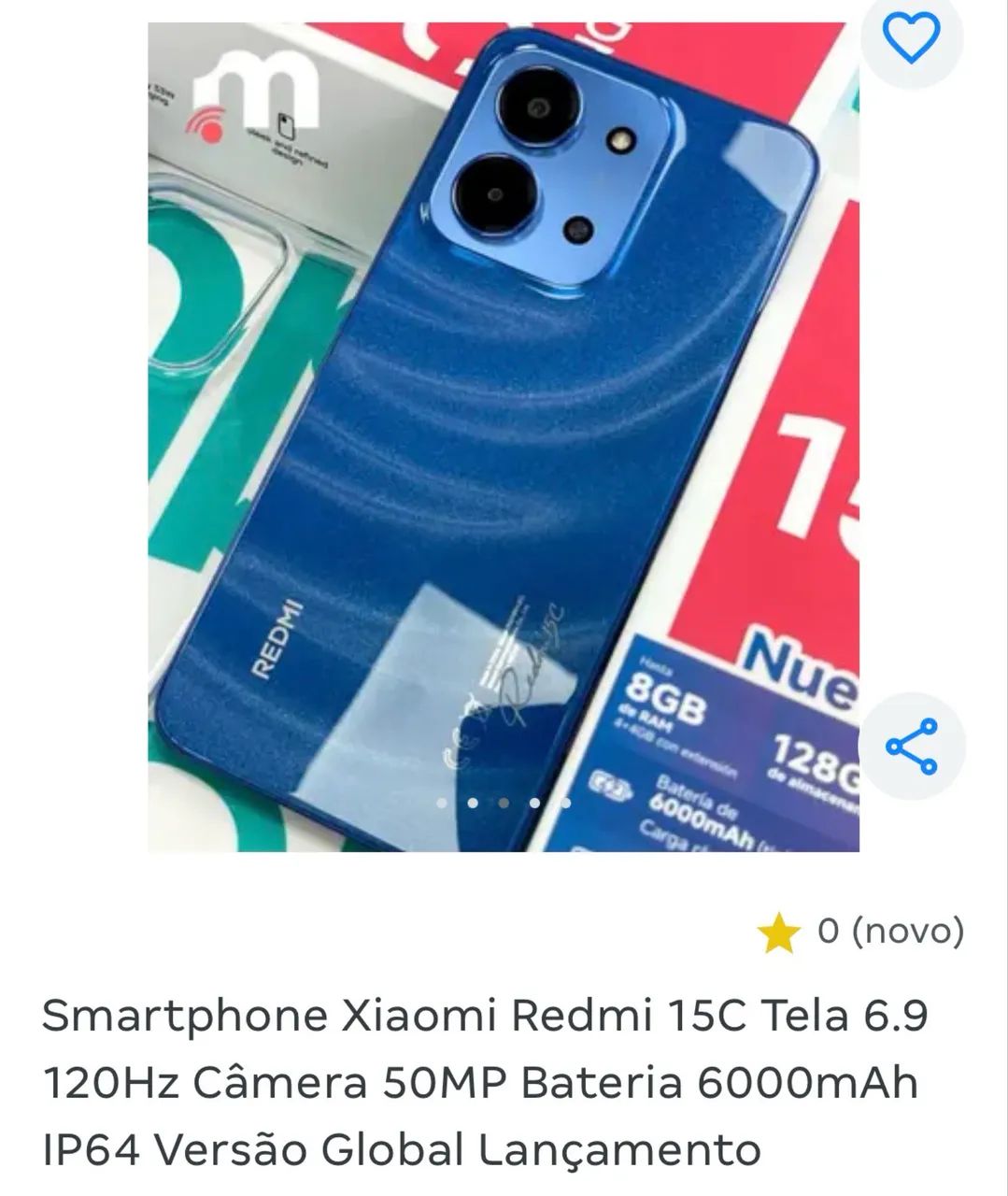 Redmi 15 C 128 Gb 8 GB RAM - Foto 2