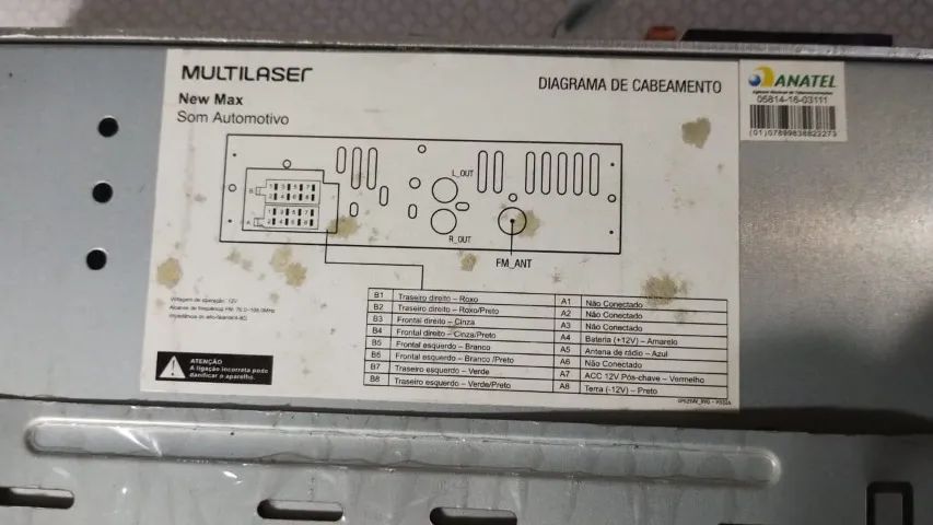 Radio Som automotivo Multilaser New Max - Foto 2
