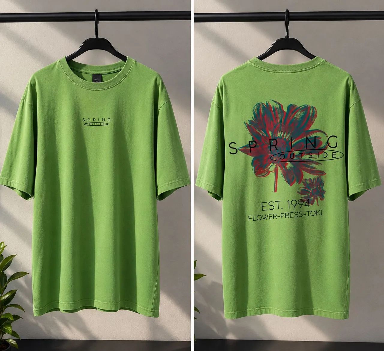 Camiseta Masculina Verde - Estampada