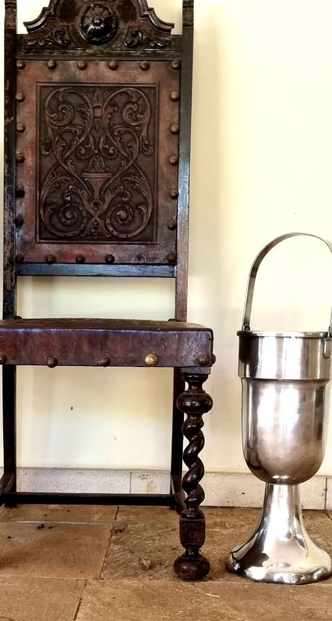 ART DÉCO! Champanheira de Chão, Prata, 1910 - Foto 3