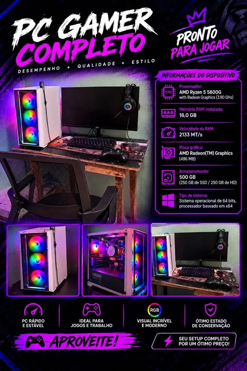 Pc gamer completo 