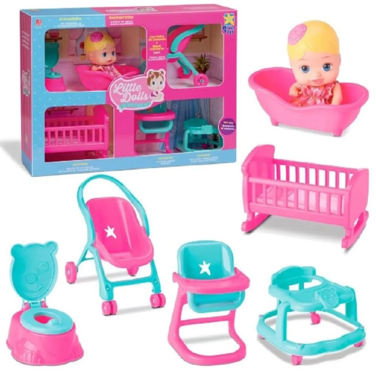 Casinha + 4 bonecas (Little Dolls) - Foto 4