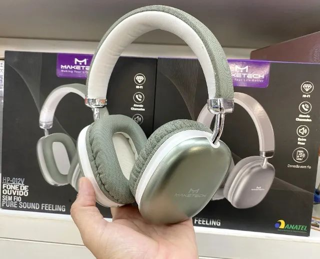 Headphone Maketech HP-012P Bluetooth com Microfone e Som Hi-Fi Extra Bass - Foto 5
