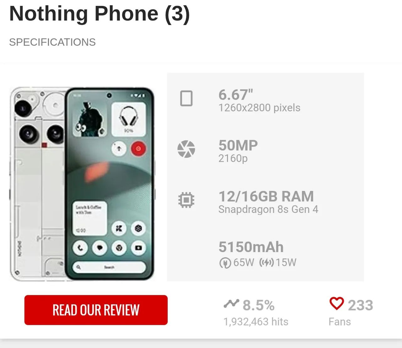 Nothing phone 3 