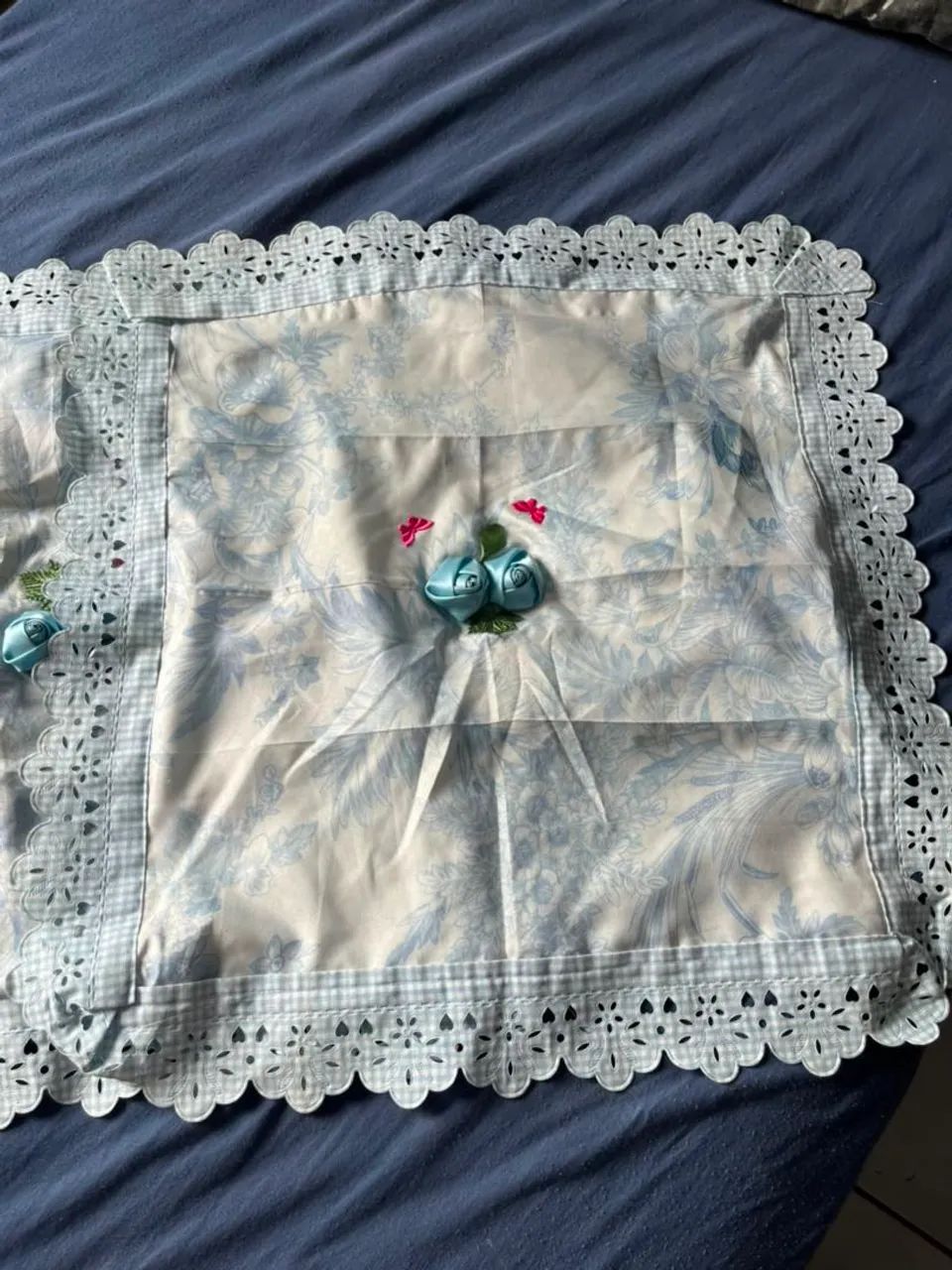2 Capas de almofada trabalhada 45x45