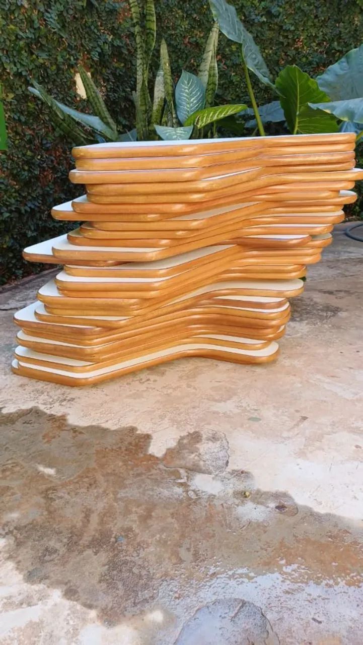 Prancheta MDF 18mm Formicada com Verniz Pu - 59x40cm - Foto 2