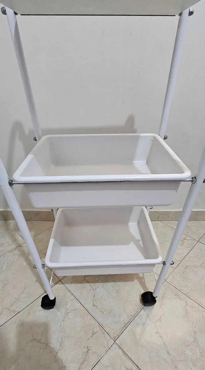 Carrinho auxiliar consultório médico nunca usado - Foto 2