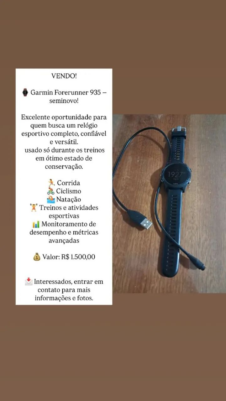Relógio garmin