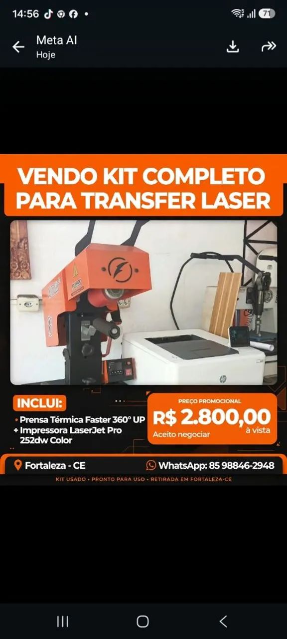 TRANSFER GIRO e IMPRESSORA LASERJET Pro 252dw color