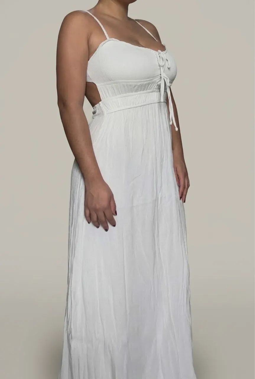Vestido longo branco - Foto 4