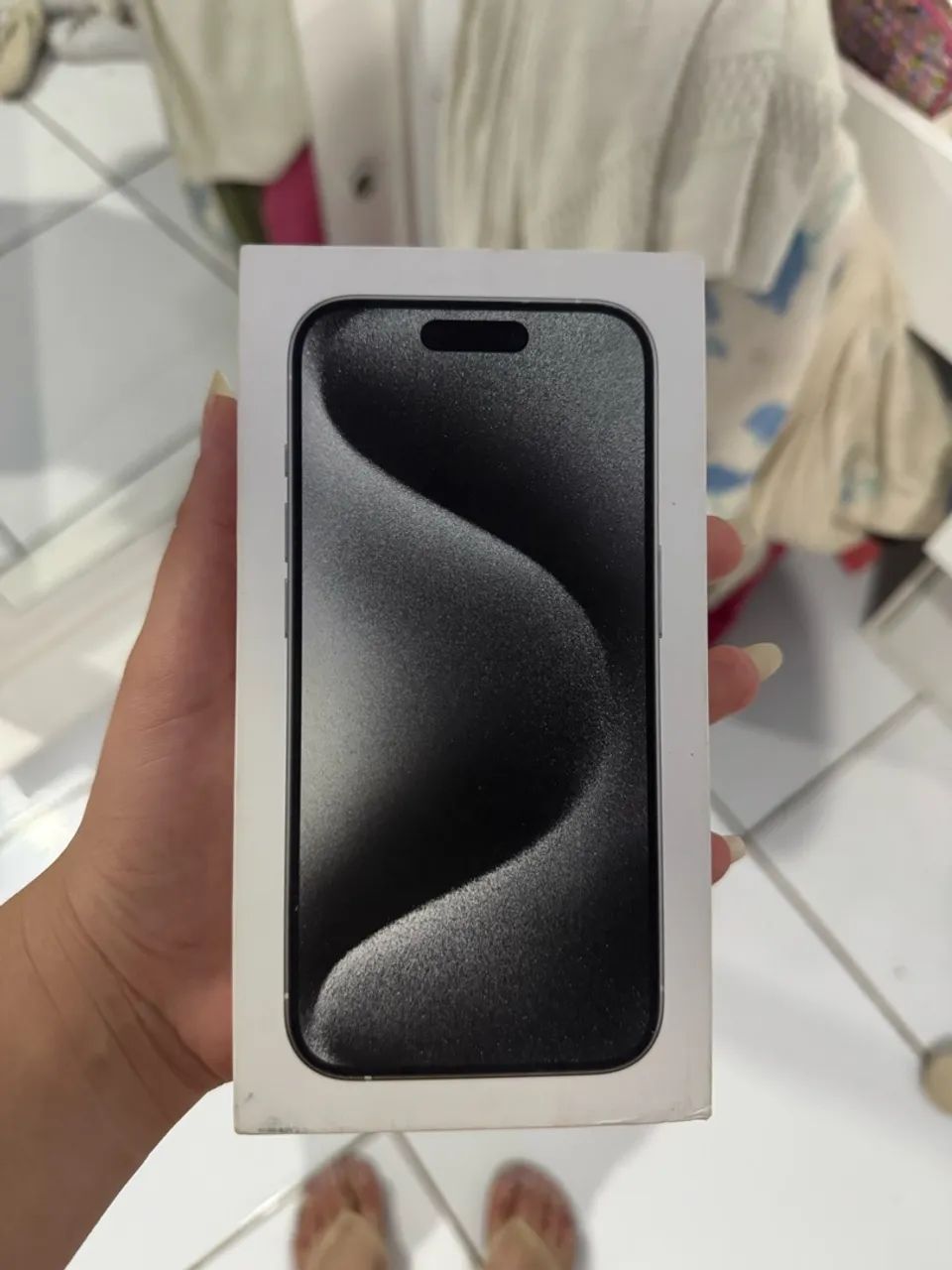 Caixa de iPhone 15 pro NOVA 