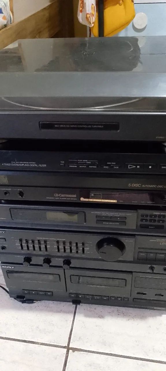 Aparelho de som sony
