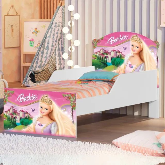 Mini Cama Infantil Barbie Juvenil Lívia (Menina) 
