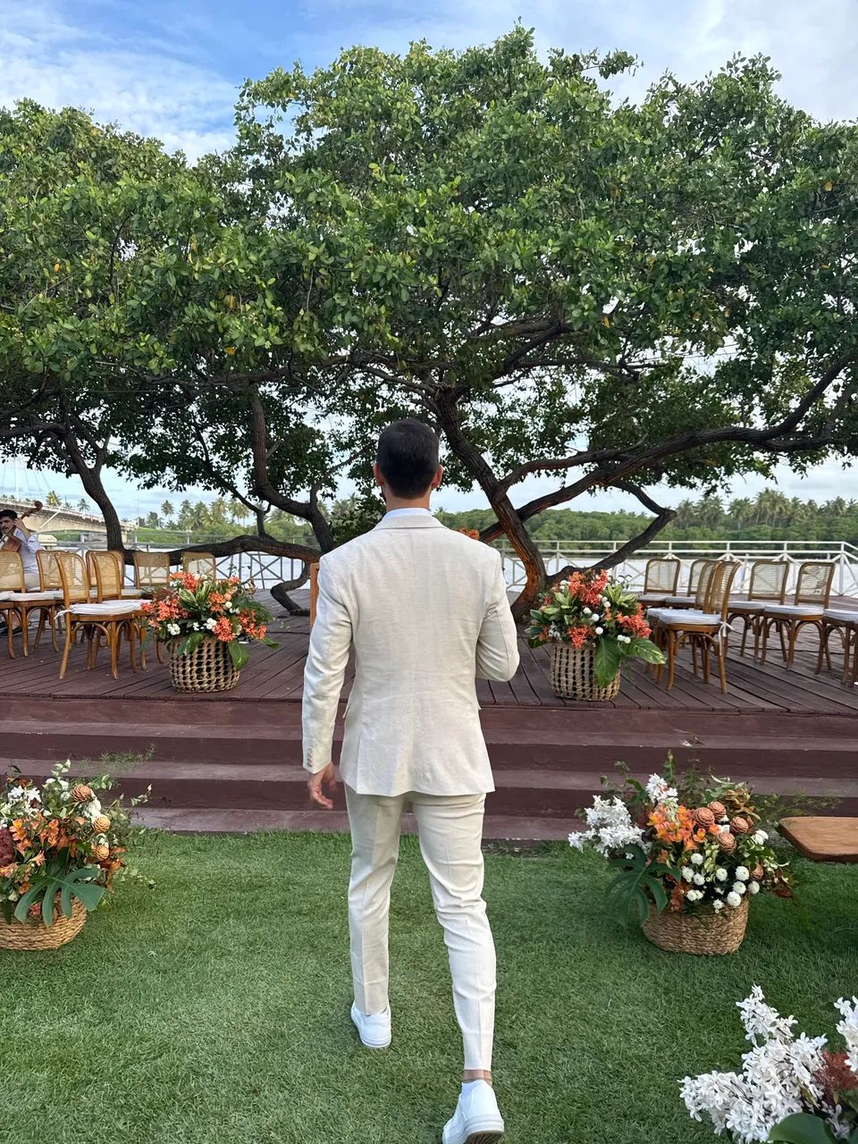 Terno de casamento de linho natural  - Foto 3
