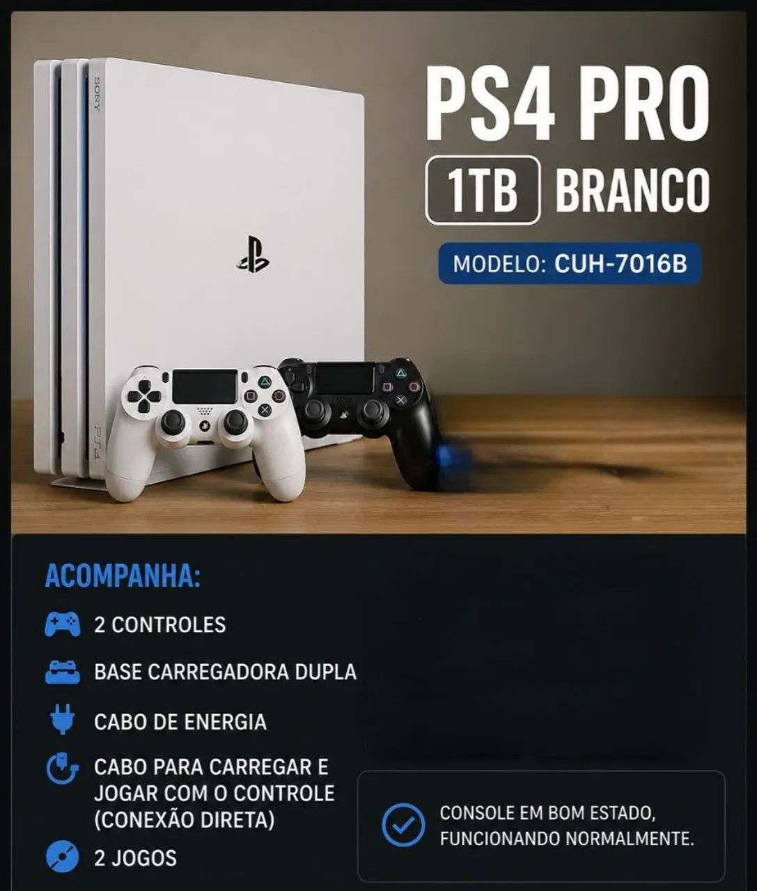 ps4 pro CUHー7200B02 白1TB Sony PlayStation 4 Pro 1TB White (PS4) : Amazon.com.br: Games e