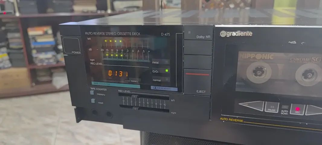 Tape Deck Vintage Gradiente D475 Funcionando