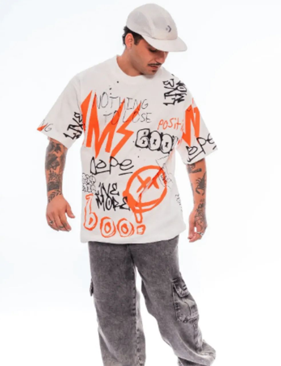Camiseta oversized premium block nothing to lose