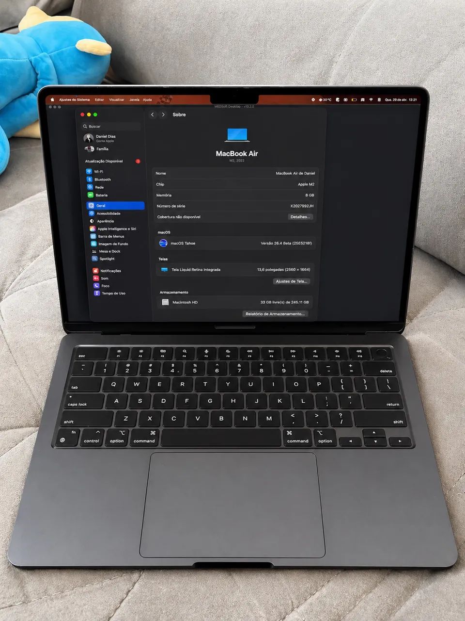 MacBook Air M2 2022 8GB 256GB - Excelente estado - Notebooks