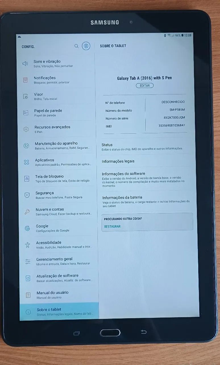 Tablet Galaxy Tab A 10.1" com S Pen - Foto 2