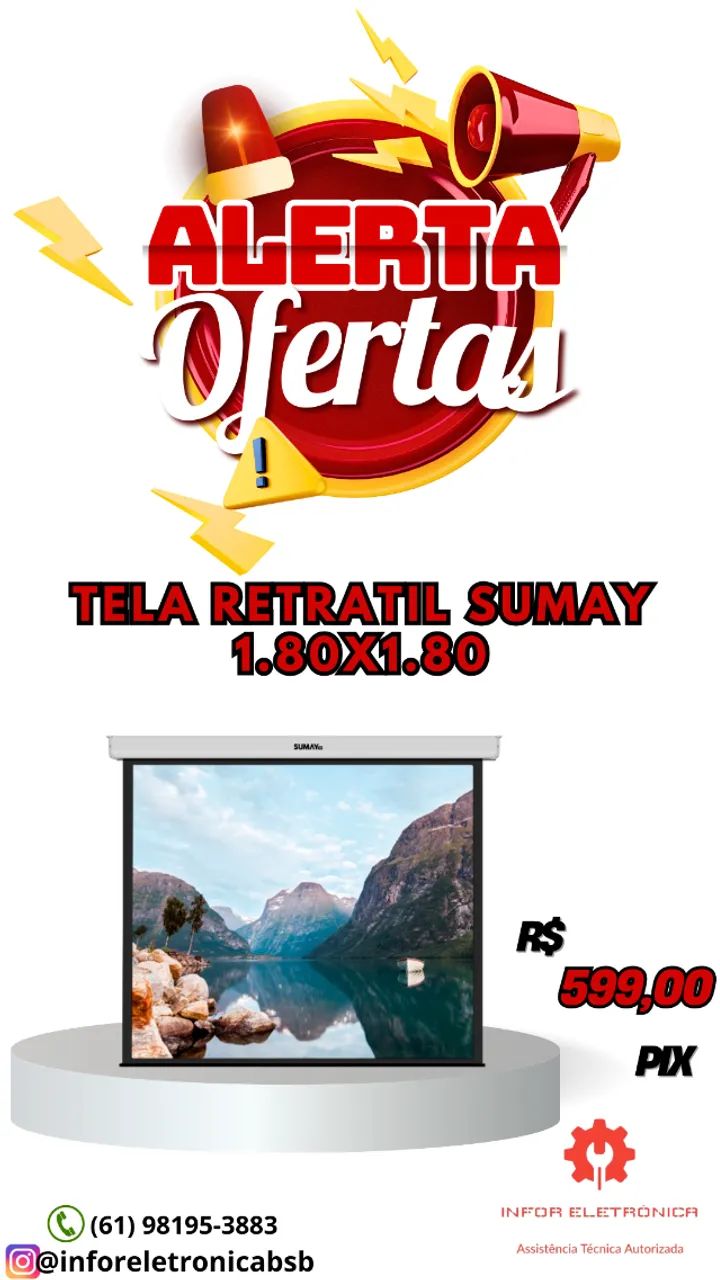 TELA RETRATIL SUMAY 1.80 X 1.80