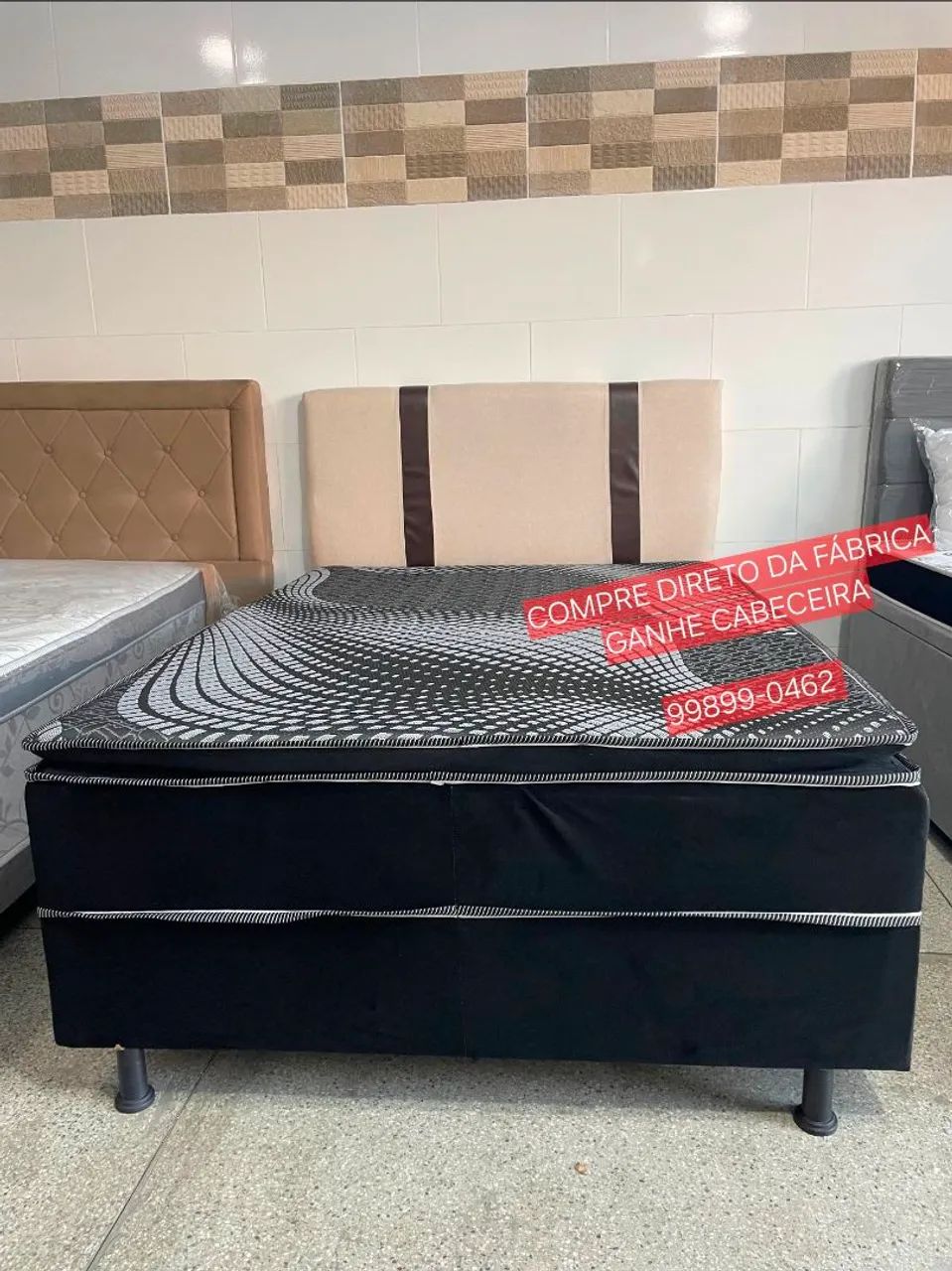Cama box casal - Compre direto da fábrica ganhe cabeceira