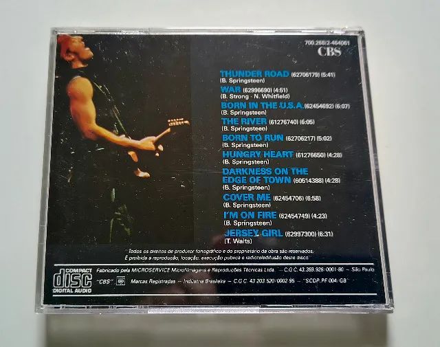 CD Bruce Springsteen - Ao vivo - CBS - Ind. Brasileira - Foto 3