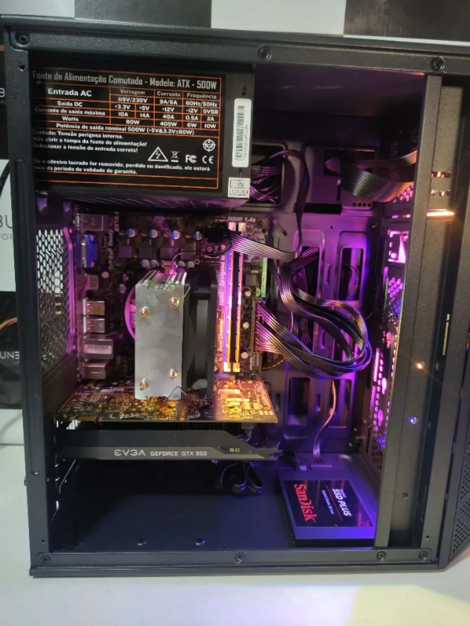 PC Gamer TOP i5 3470 16gb GTX 950 2gb SSD - Computadores e