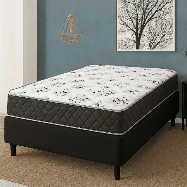 Conjunto base e colchão De Solteiro d33 Novo