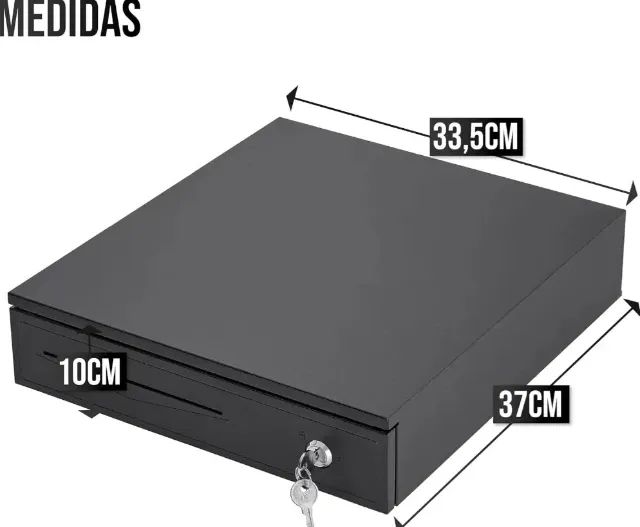 Caixa Registradora Automática e Manual com Gaveta de Dinheiro e Trava de Segurança - Foto 2