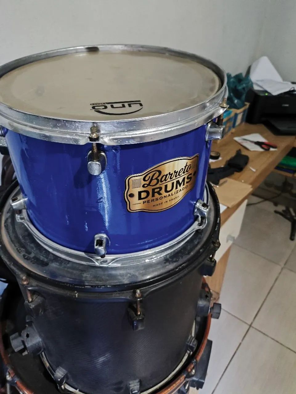 Ton mapex vênus azul 13 polegadas usado - Foto 2