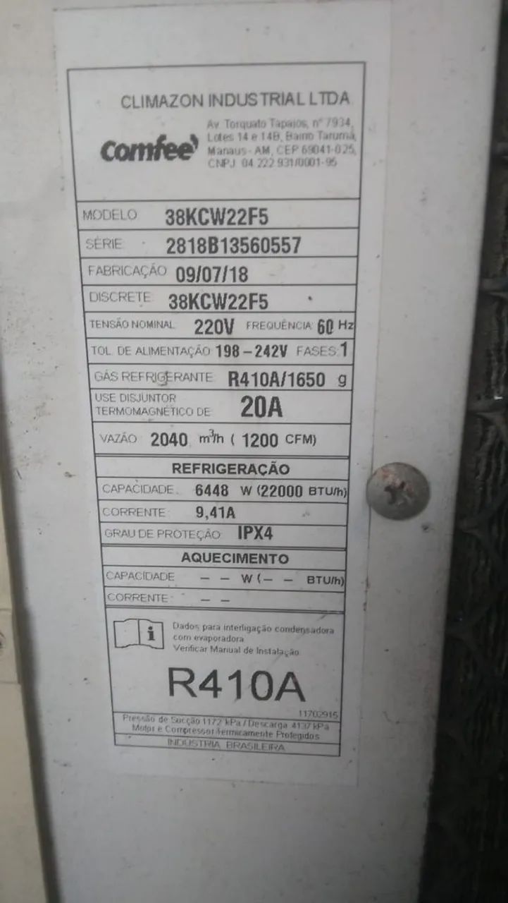 Ar condicionado 22 mil BTUs  - Foto 4