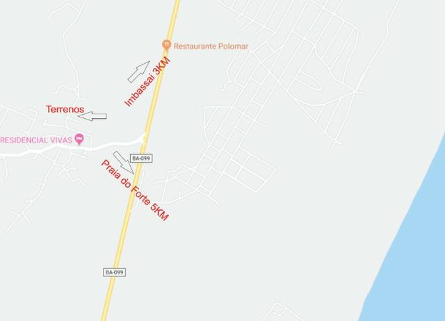 Oportunidade. Terreno 250m próximo linha verde, entre Praia do Forte e Imbassai