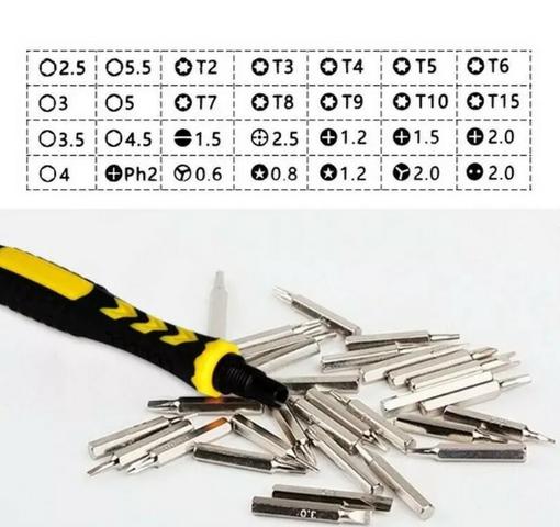 (NOVO) Kit Jogo De Chaves 38 In 1 Ferramentas Celular Tools - Foto 5
