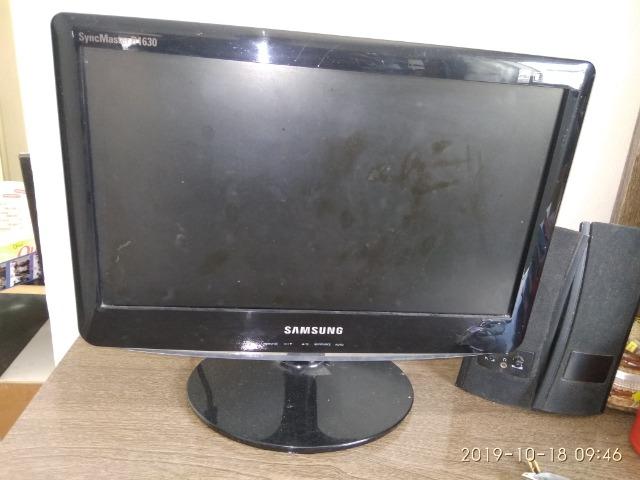 Monitor de 15 Samsung e teclado - Foto 3