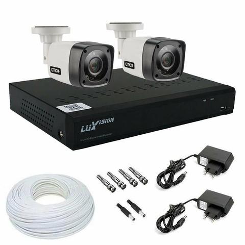 Kit 2 câmeras luxvision instalado