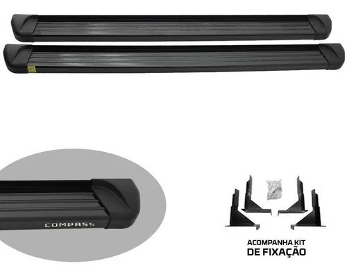 Estribo Jeep Compass Plataforma Alumínio Preto - Foto 2