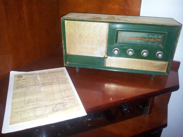 Rádio Telespark Atlas ? Ano 1961 (com Nota Fiscal)