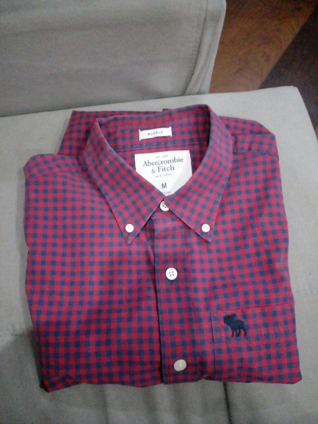 camisa social abercrombie masculina