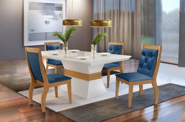 Sala mesa jantar com 4 cadeiras - Foto 4