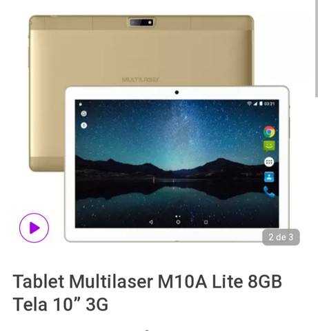 Tablet Multilaser M10 lite 8 GB 2 chips 3 cameras - Computadores e  acessórios - Bosque da Saúde, São Paulo 1016698501 | OLX