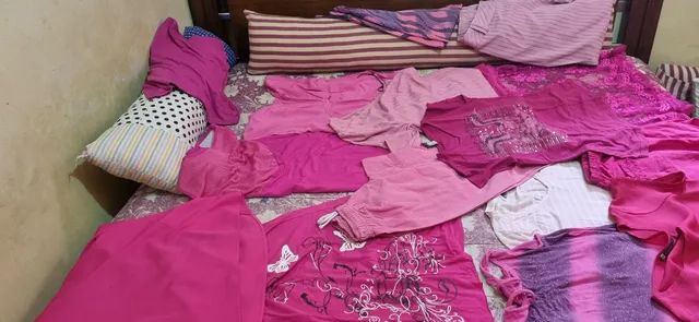 Lote de roupas rosa 23 peças...M e G