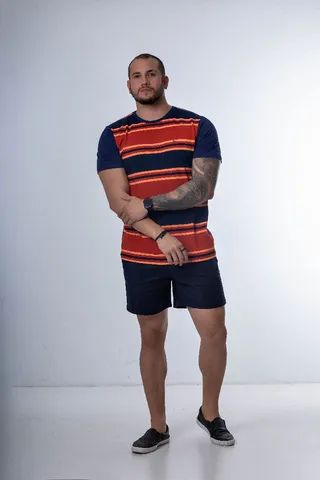 Gola Careca Listrada Masculina 