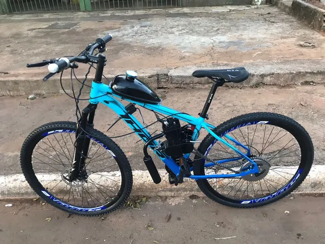 Bicicleta Azul Motorizada 80cc Aro 26, Produto Masculino Bicicleta Nunca  Usado 77256613