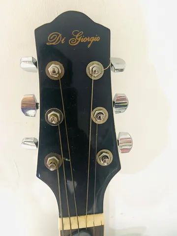 Violão Folk elétrico Di Giorgio Genesis azul  - Foto 4
