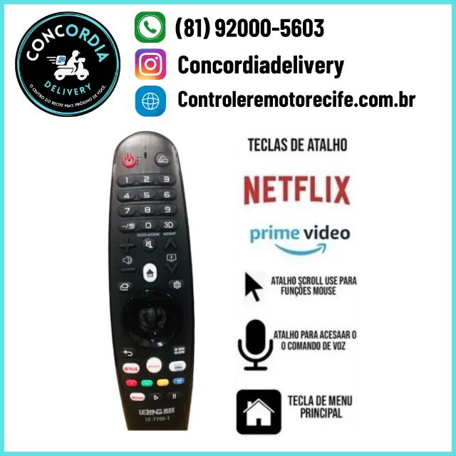 Controle Remoto Smart  tv lg  Smart TV Sem Comando de Voz - Foto 2