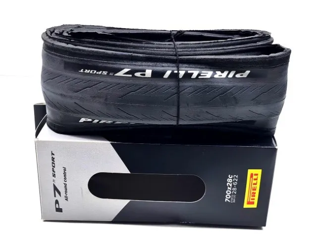 Pneu 700x28 Bicicleta Speed Pirelli P7 Sport Dobrável em Kevlar 9280