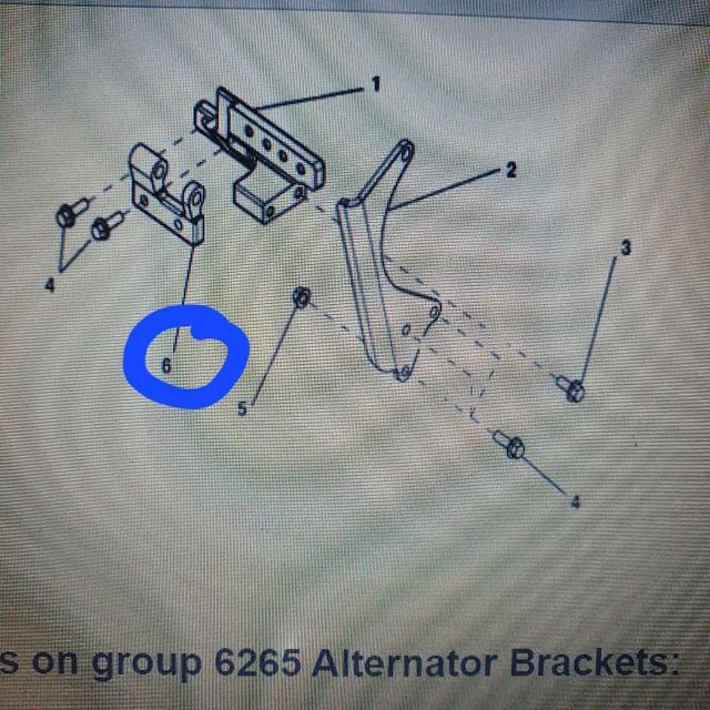 Escavadeira trator John deere suporte alternador original - Foto 6
