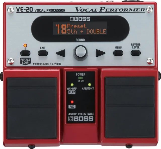 Pedal BOSS VE 20 vocal processador 